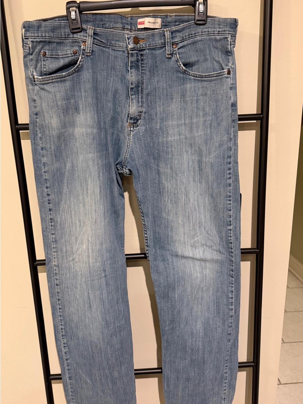 Wrangler Light Blue Straight-Leg Men's Jeans